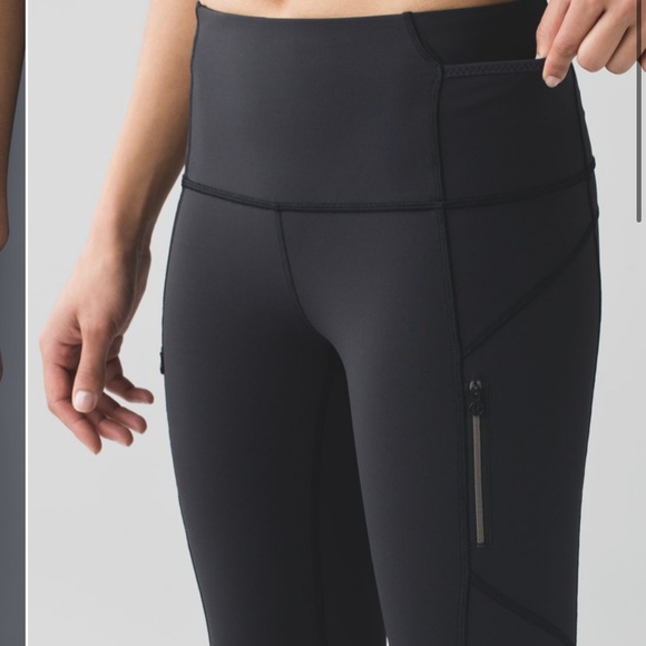 🖤LULULEMON LUCENT ICE QUEEN TIGHT-HIGH RISE-REFLECTIVE-POCKETS-4🖤 - Picture 5 of 16